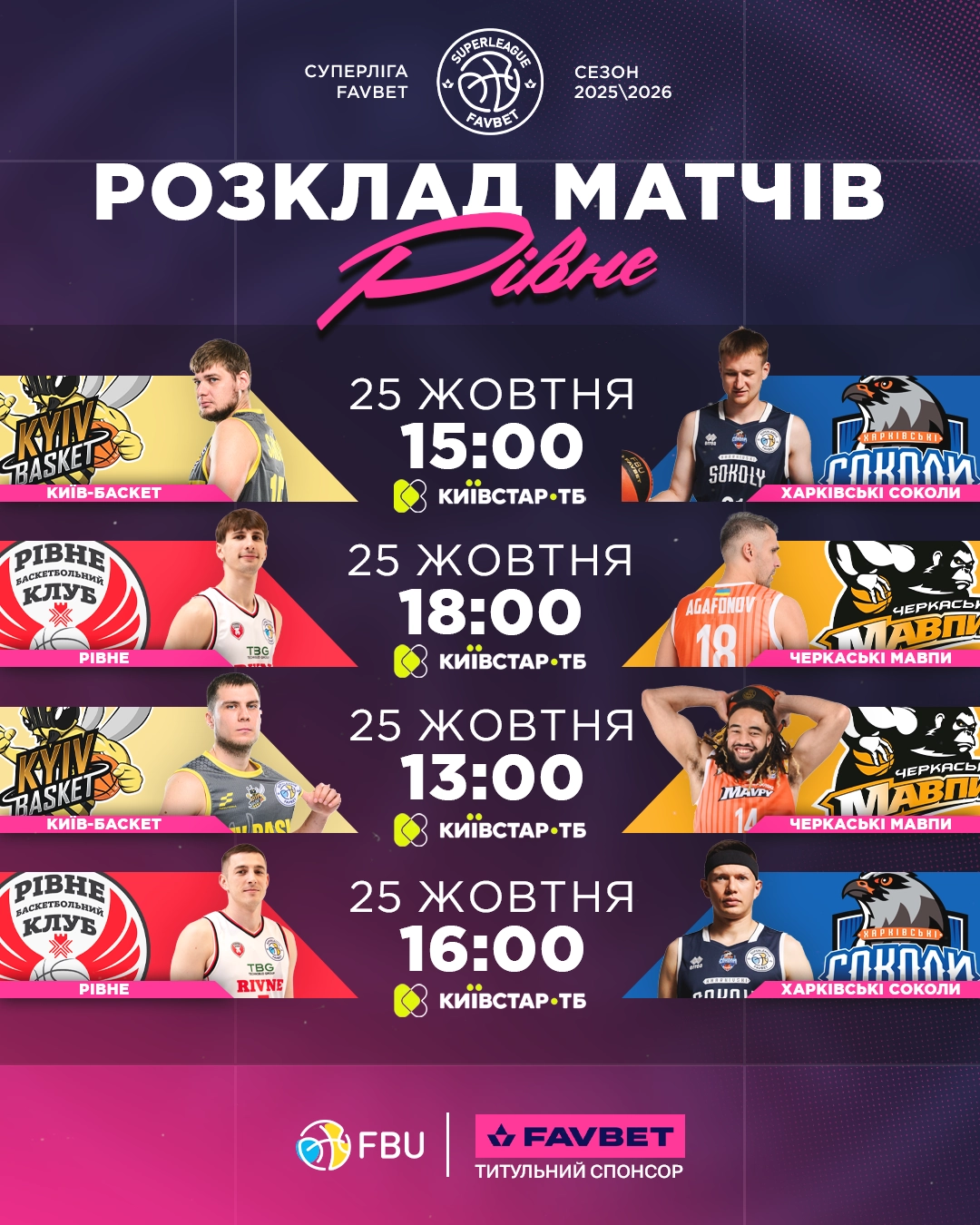 Хто й коли грає у 4 турі Суперліги Favbet? Повний розклад і ефіри