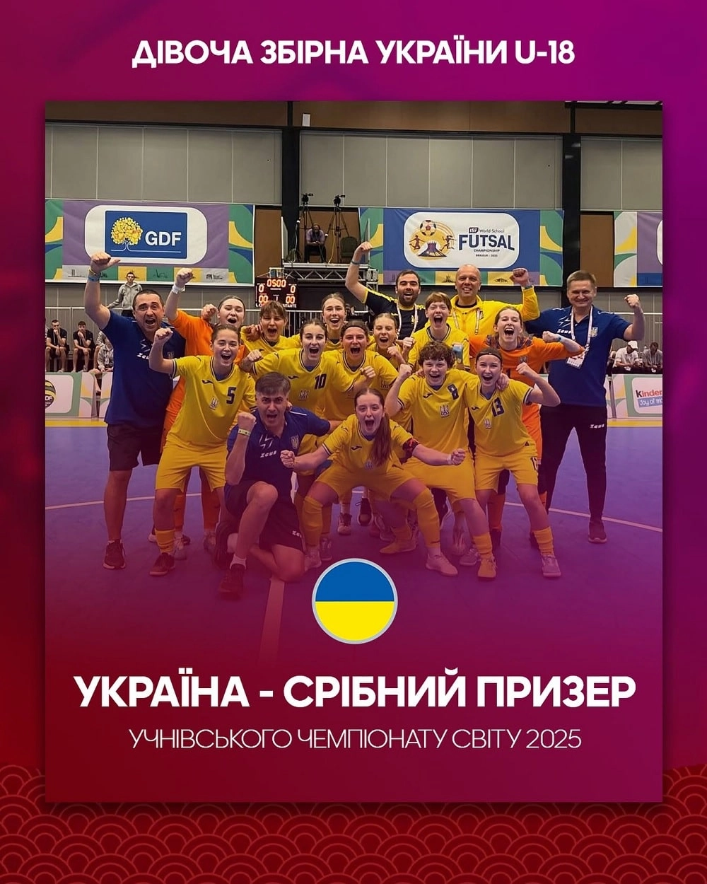 Україна – віце-чемпіон ЧС-2025 з футзалу серед учнів: як це сталося?