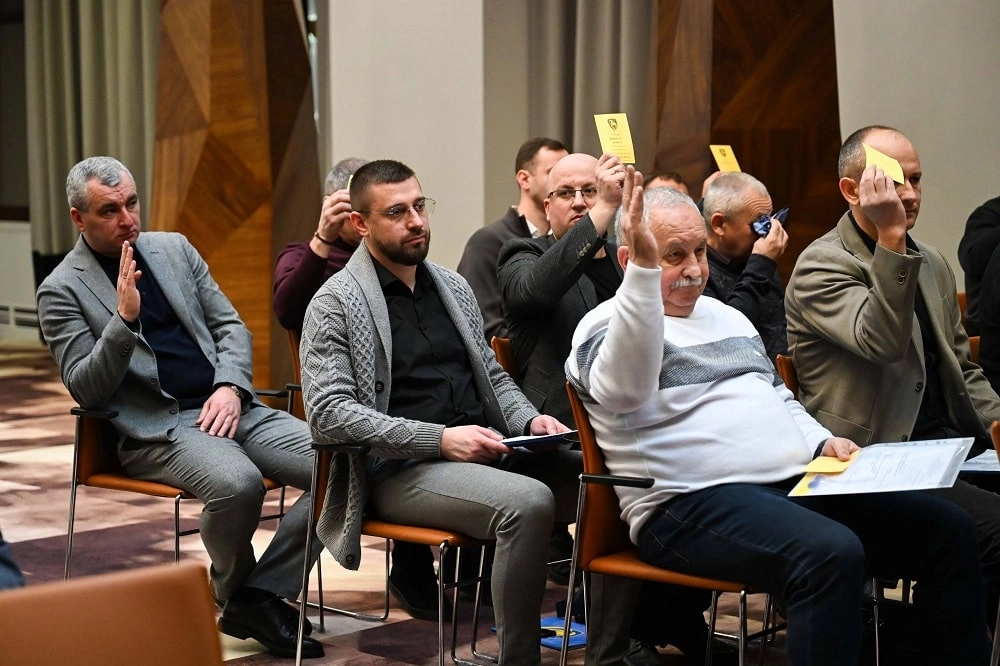 Representatives of UAF attend Lviv Association of Football conference, discussing regional football developments and finan...