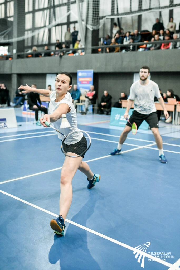 Атлети в напруженій боротьбі під час чемпіонату України з бадмінтону в КНУБА, 30 жовтня - 2 листопада.