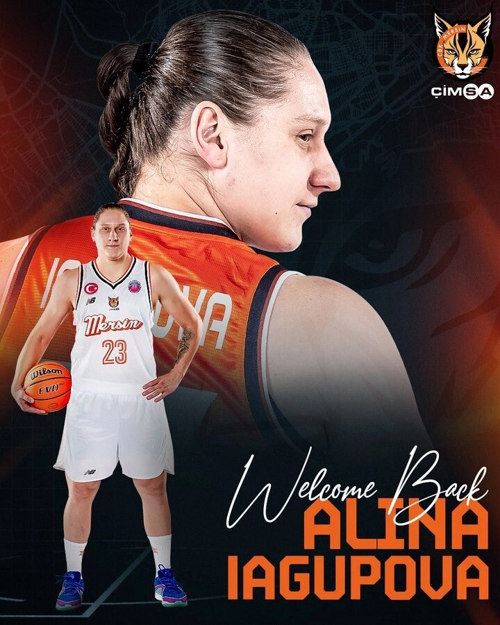 Alina Yagupova returns to Mersin after stints with Valencia and Crvena Zvezda, showcasing her basketball journey.