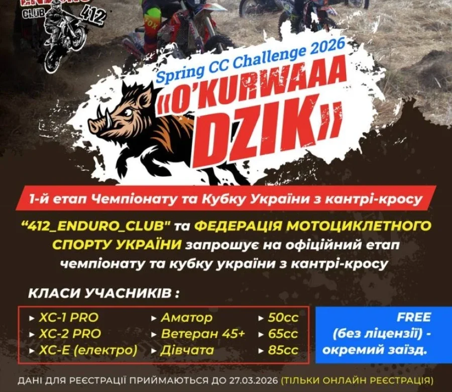 Dzik Spring CC Challenge 2026: хто вийде на трасу 28-29 березня?