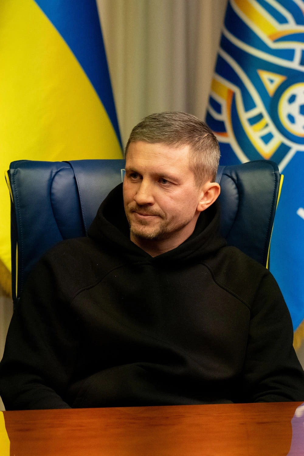 Сергій Ребров на нараді з тренерами молодіжних збірних у Будинку футболу, Київ