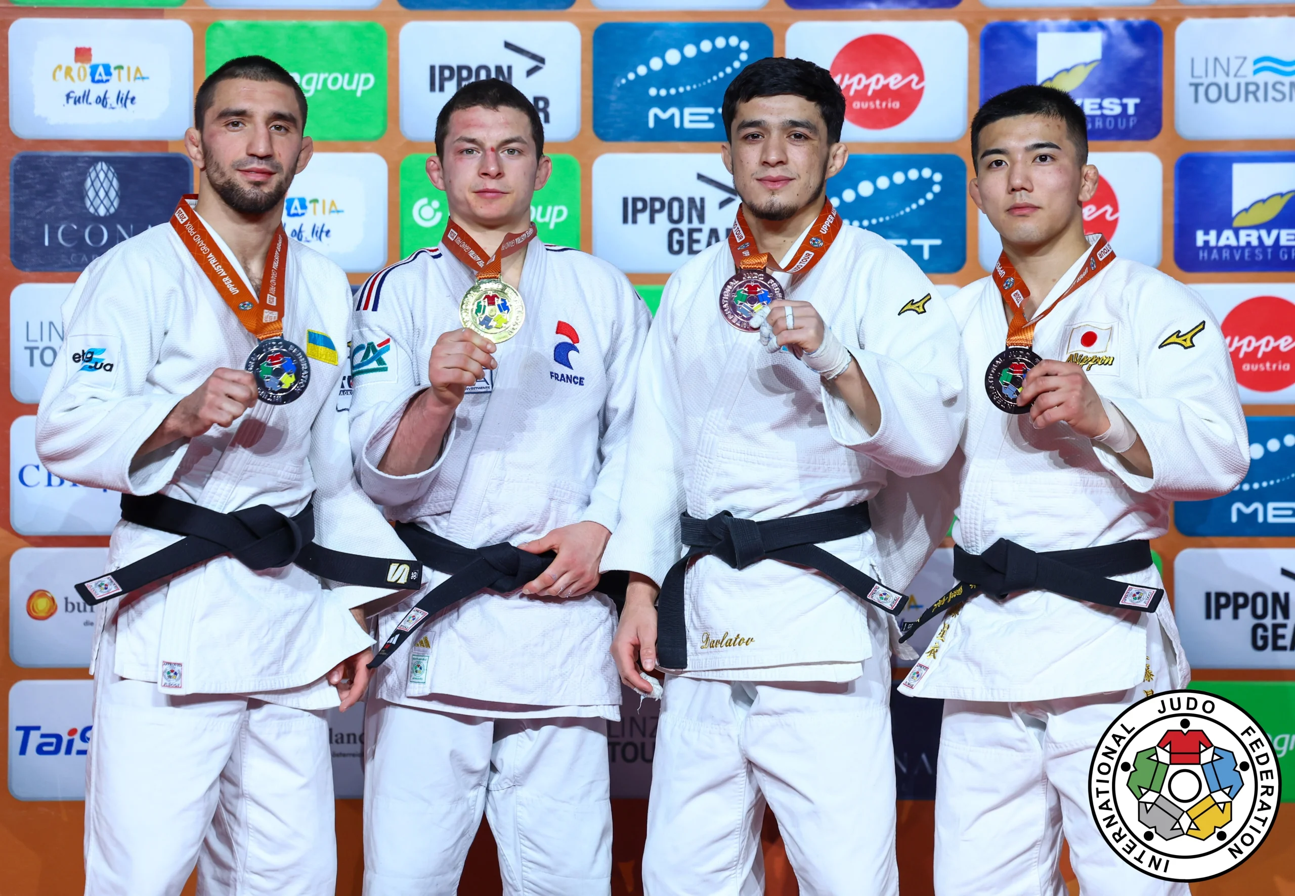 Чотири дзюдоїсти з медалями на турнірі Grand Prix у Лінці, включаючи українського переможця