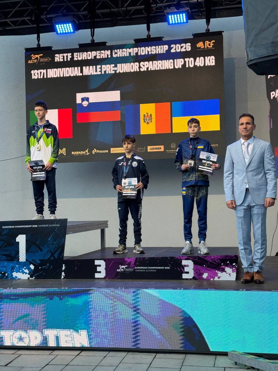 Переможці змагань до 40 кг на Чемпіонаті Європи з Таеквон-До 2026 у Маріборі, Словенія