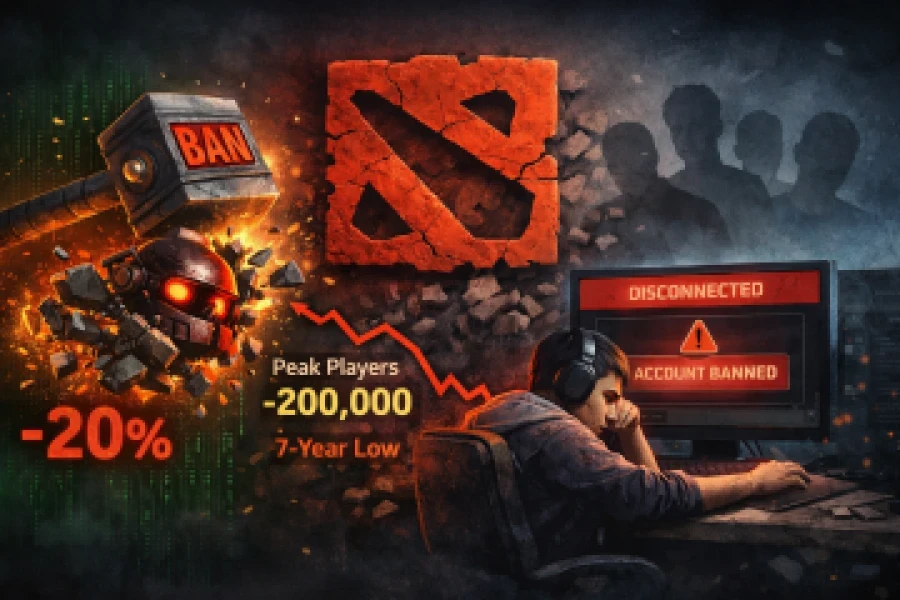 Боти під підозрою? Dota 2 втратила 20% середнього онлайну