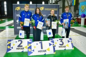 Переможці Чемпіонату України з п’ятиборства U19: Поташко, Чернишев, Підопригора, Єкімов (Київська обл.)