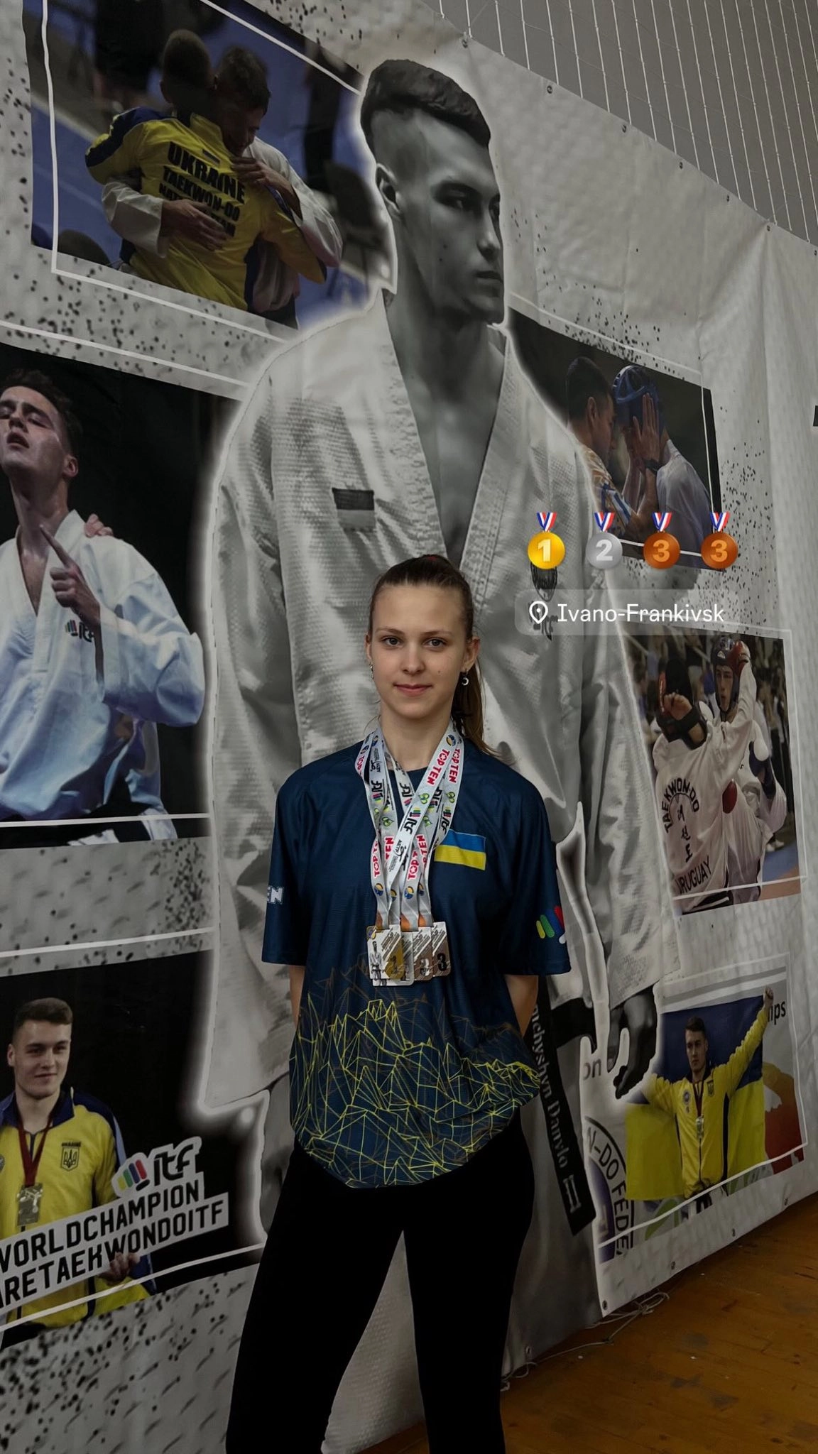 Дарина Королович з медалями на турнірі з Таеквон-До в Івано-Франківську, присвяченому Данилу Демчишину