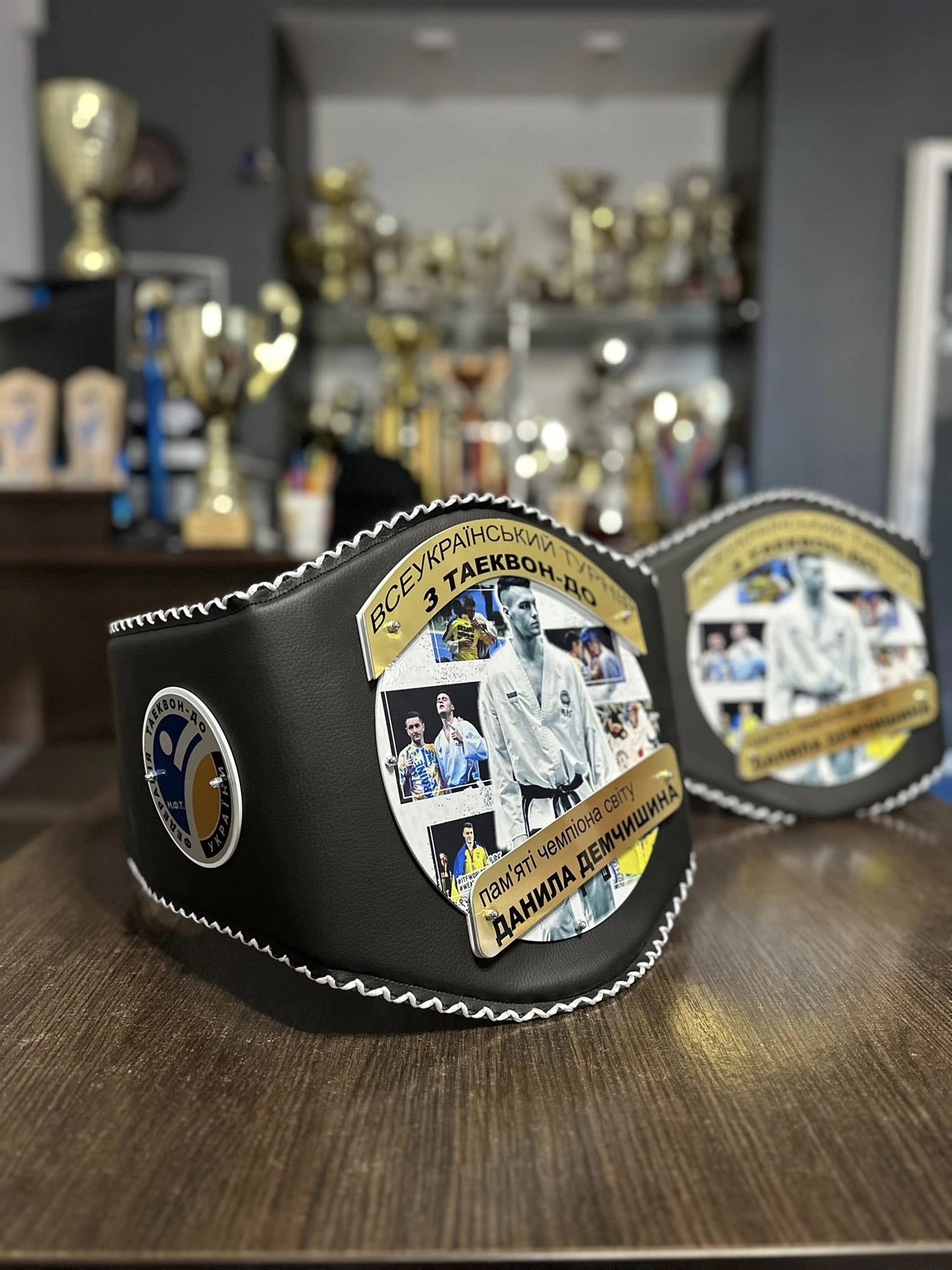 Чемпіонський пояс турніру з Таеквон-До в Івано-Франківську на честь Данила Демчишина