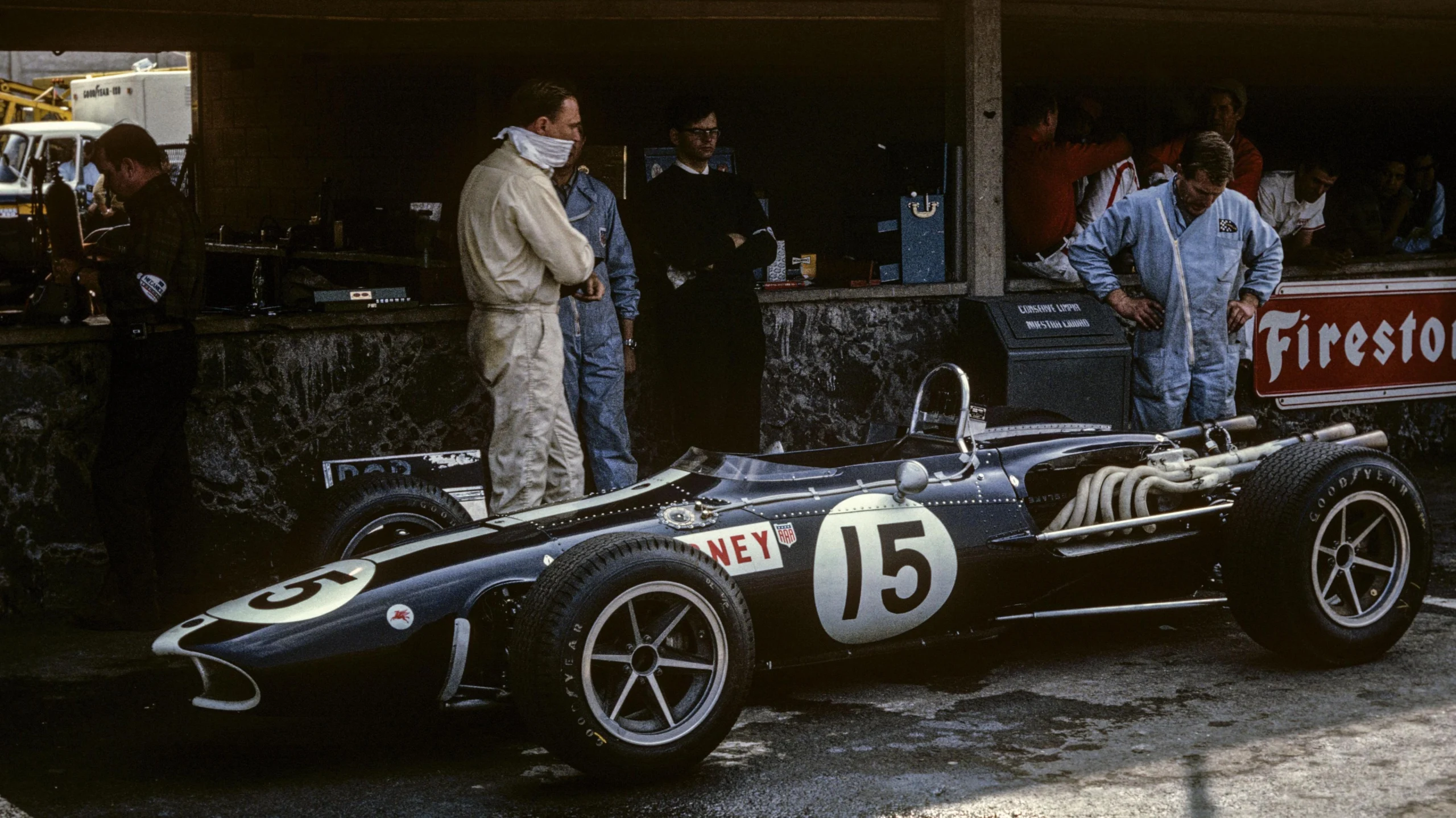 Болід Lotus 49 на Гран-прі Монако 1967 року, легендарний автомобіль Формули 1 з двигуном Ford Cosworth