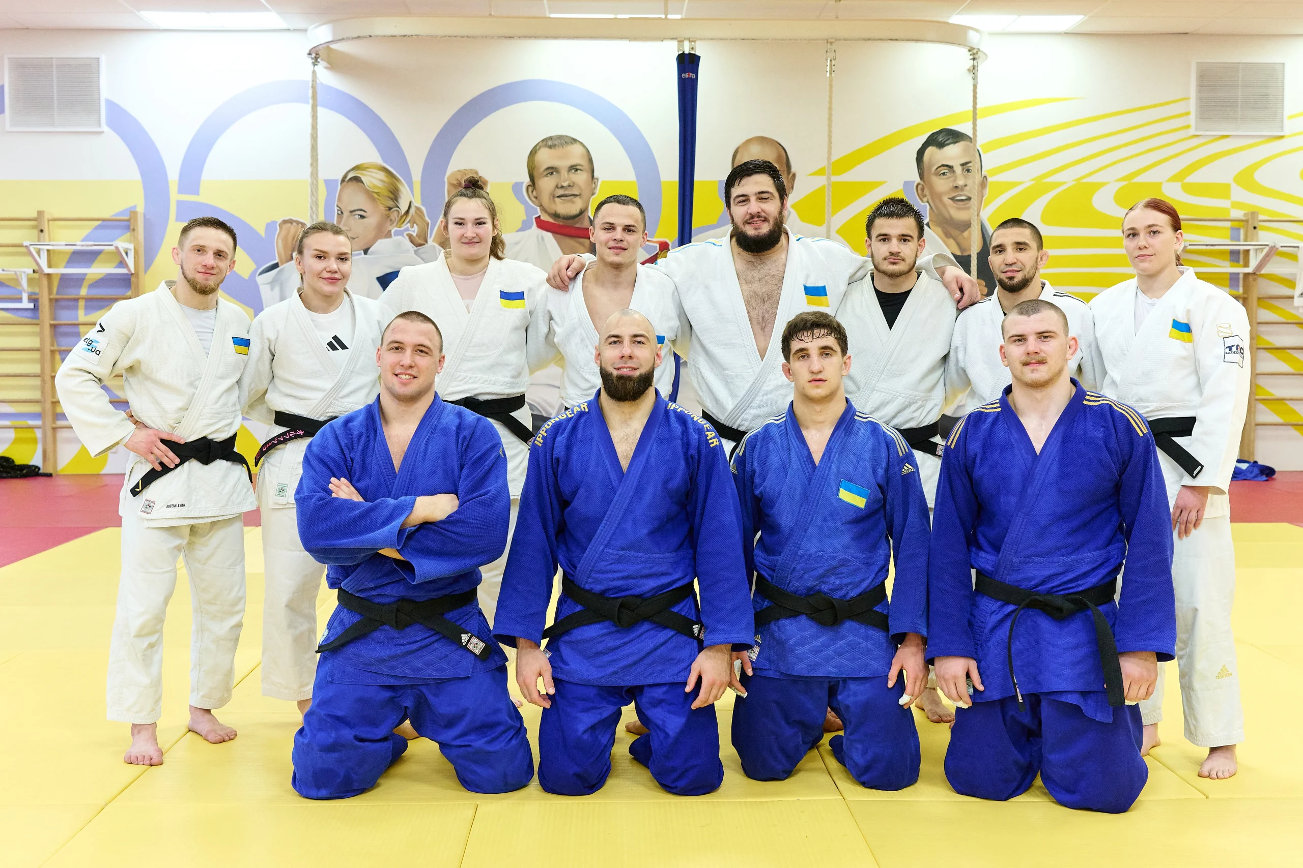 Збірна України з дзюдо на тренуванні в НСЦ «Конча-Заспа» перед чемпіонатом Європи в Тбілісі