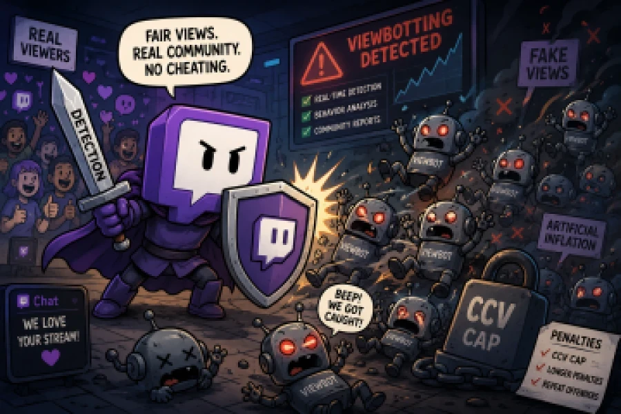 Накрутка переглядів на Twitch: як працюватиме ліміт CCV?