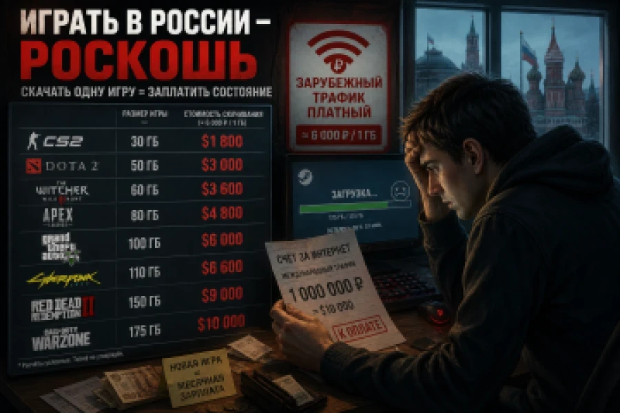 Міжнародний трафік по 60 доларів: CS 2 і Dota 2 під ударом?