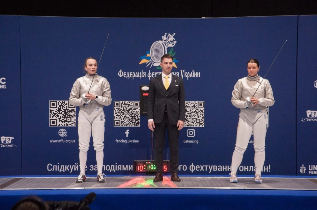 Шаблістки на чемпіонаті України-2026 в Олімпійському коледжі ім. І. Піддубного, Київ
