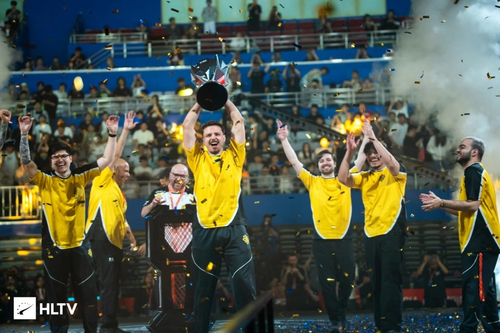 Бразильська команда Legacy святкує перемогу на CS Asia Championships 2026 у Шанхаї