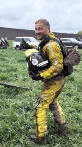 Учасник ралі-рейду Cross-Country Rally (GPX) у Київській області після дощового заїзду