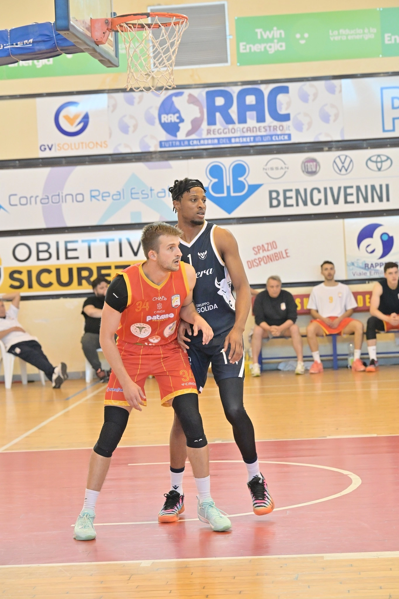 Ілля Тиртишник у матчі Basket Academy Catanzaro проти Stella Azzurra Viterbo в плейоф Серії B