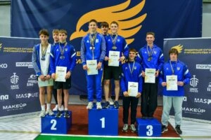 Переможці юнацької команди Київської обл. на Чемпіонаті України з п’ятиборства в Києві