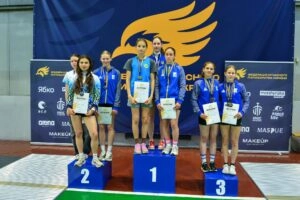 Переможниці командного заліку дівчат до 19 років на Чемпіонаті України з п’ятиборства в Києві