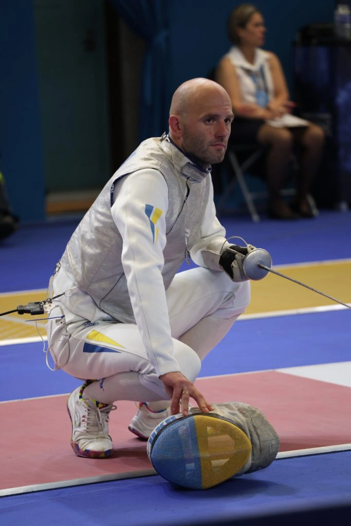 Андрій Погребняк на чемпіонаті Європи з фехтування в Антоні, Франція, 2023