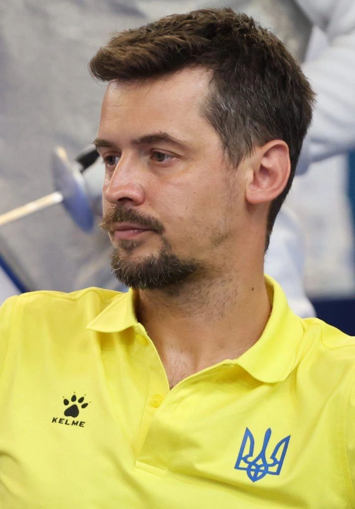 Старший тренер збірної України з фехтування Андреа Бальдіні на чемпіонаті Європи в Антоні