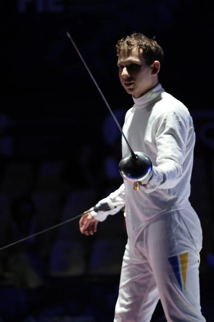 Євген Макієнко на чемпіонаті Європи з фехтування у Антоні, Франція, 2023 рік