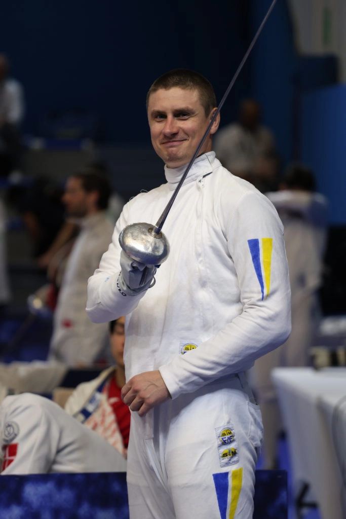 Євген Макієнко на чемпіонаті Європи з фехтування в Антоні, Франція, 2023 рік