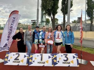 Призерки Чемпіонату України з сучасного пʼятиборства 2026 у Києві на п'єдесталі пошани