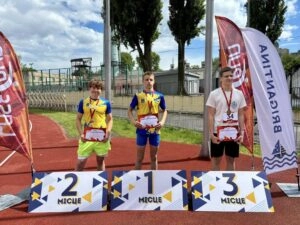Переможці юнаків U13 на Чемпіонаті України з пʼятиборства 2026: Мельник, Соломаха, Романюк