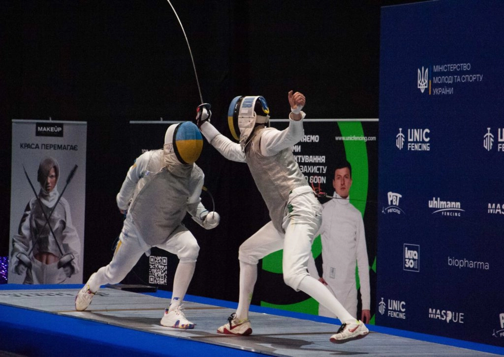 Анна Максименко та Аліна Дмитрук у фіналі чемпіонату України з фехтування на шпагах 2023