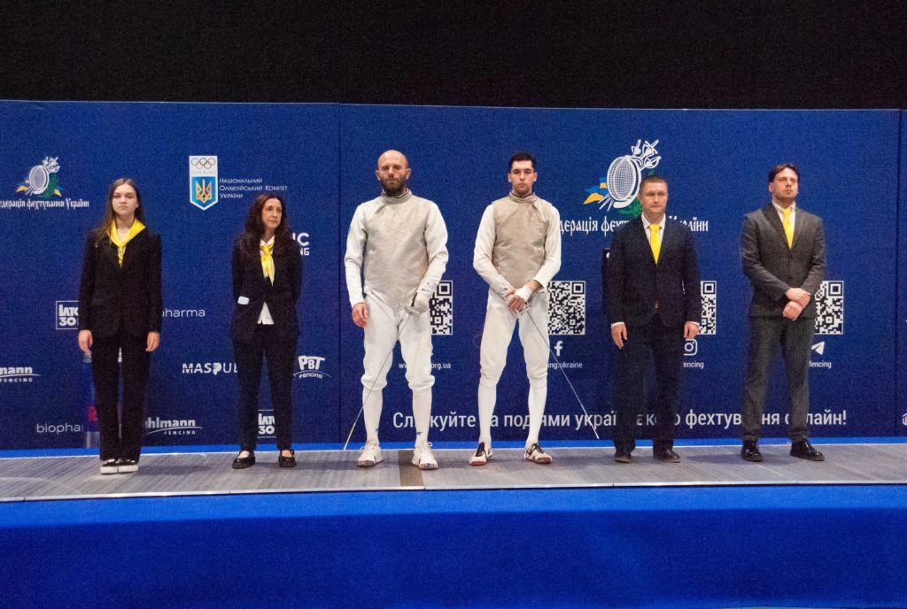 Шпажисти на чемпіонаті України у Олімпійському фаховому коледжі ім. І. Піддубного в Києві