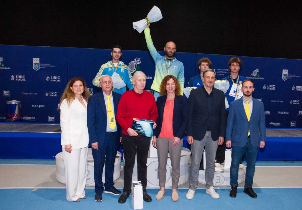 Переможці чемпіонату України з фехтування на п'єдесталі пошани в Олімпійському коледжі ім. І. Піддубного