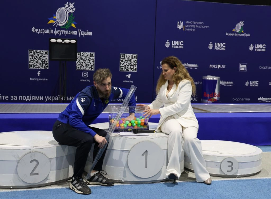 Жеребкування чемпіонату України з фехтування в Олімпійському коледжі ім. І. Піддубного