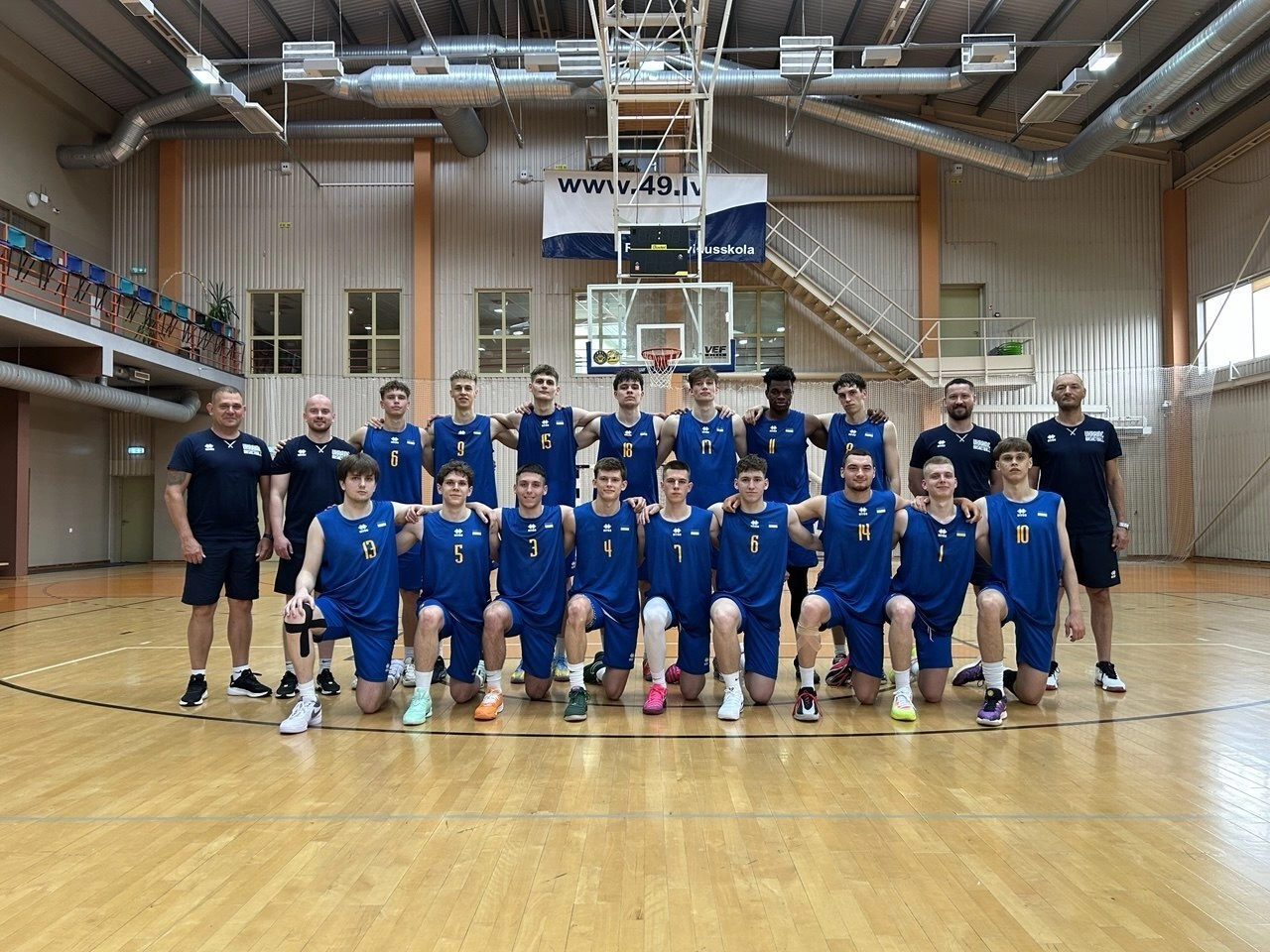 Збірна України U-20 з баскетболу на тренуванні перед чемпіонатом Європи, дивізіон В