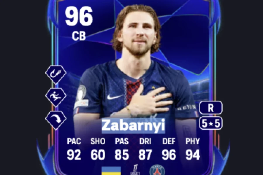 96 OVR для Забарного в EA FC: як ПСЖ і Ліга чемпіонів змінили все?