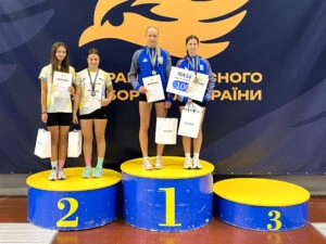 Переможці Чемпіонату України з п’ятиборства U15 дівчата: Завалін Дарія/Стецькович Катерина (Львів)