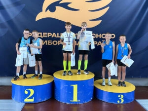 Переможці U11 юнаки на Чемпіонаті України з естафет з сучасного п’ятиборства в Києві