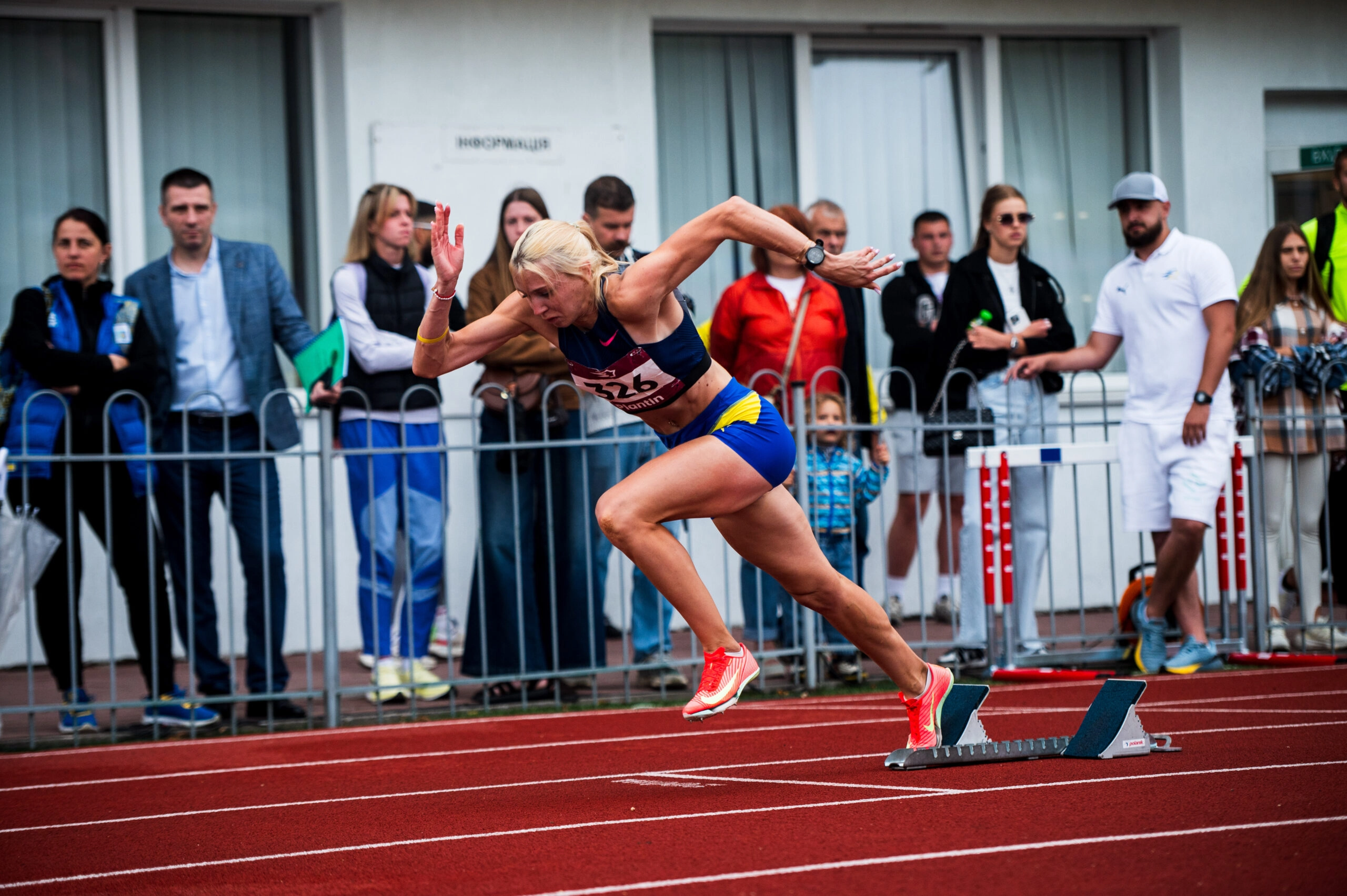 Спортсменка стартує на чемпіонаті України з легкої атлетики серед дорослих та молоді в Києві