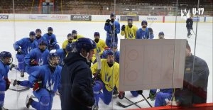 Юнацька збірна України U17 на тренуванні перед турніром в Остраві, арена Шалетт, Київ